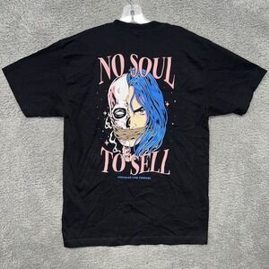 Assholes*s Live Forever T Shirt Men Sz M Black No‎ Soul Sell Finegold 2-Side Tee